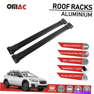 [tLA [tbNNXo[וLAubNZbgXoXV 2018-2022 Roof Rack Cross Bars Luggage Carrier Black Set for Subaru XV 2018-2022