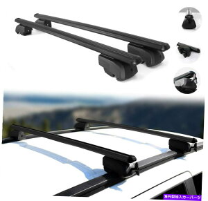 [tLA GMC[R2022̂߂̍[t[bNNXo[וLAA~jE Black Roof Rail Rack Cross Bars Luggage Carrier Aluminium for GMC Yukon 2022