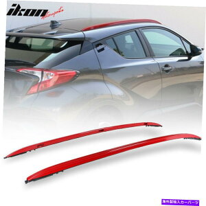 [tLA tBbg2018-2020g^C-HR OEX^Cbh[tbNTCh[o[ - A~jE Fits 2018-2020 Toyota C-HR OE Style Red Roof Rack Side Rails Bar - Aluminum
