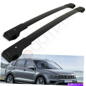 [tLA 2020ÑtHNX[QeBOAgbv[tbNNXo[ZbgA~jEݕ For 2020 Volkswagen Tiguan Top Roof Rack Cross Bars Set Aluminum cargo storage