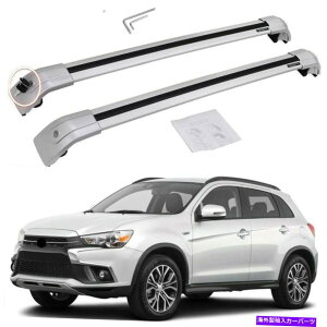 [tLA OHAEg_[X|[ĉ߂2pVo[2010-2022[tbN[NXo[ 2P Silver for Mitsubishi Outlander sport 2010-2022 Roof Rack Rail Cross bars