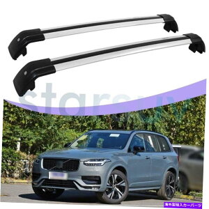 [tLA {{XC90 2016-2022Vo[NXo[A`[tbN[וp For Volvo XC90 2016-2022 Silver Cross Bar Anti-Theft Roof Rack Rail Luggage