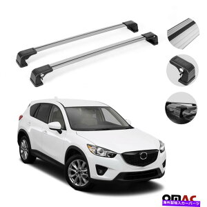 [tLA [tbNNXo[וLAVo[Zbg2 PCStBbg}c_CX-5 2013-2017 Roof Rack Cross Bars Luggage Carrier Silver Set 2 Pcs Fits Mazda CX-5 2013-2017