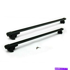 [tLA 2PCS 48 "XgbN[tTCh[t̂قƂǂ̎ԗp̐VS[tbNubN 2Pcs 48" New Iron Roof Racks Black For Most Vehicles with Stock Roof Side Rails