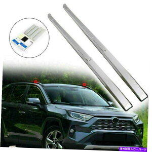 [tLA g^RAV4̂߂̃J[[tbNוbNVo[A~jE19-20čXgbNYU Car Roof Rack Luggage Rack Silver Aluminium for Toyota RAV4 19-20 US STOCK YU