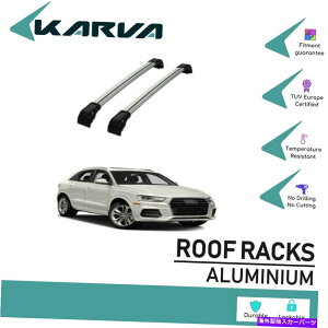 ルーフキャリア ルーフラッククロスバーはシルバー2 PCを横切ります。アウディQ3 2012-2019の場合 Roof Rack Cross Bars Cross Silver 2 Pcs. for Audi Q3 2012-2019