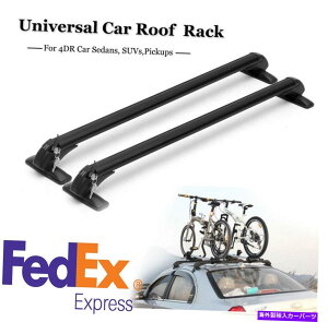 [tLA 2xJ[[tbNוbNLAubNA~jE150kgבϒl 2X Car Roof Rack Luggage Rack Carrier Black Aluminium Alloy 150kg Load-Bearing