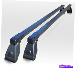 [tLA A~jE[tbNo[[o2o[ubNANZT[ Aluminium Roof Rack Bars Rails Van 2 Bar System Black Accessories