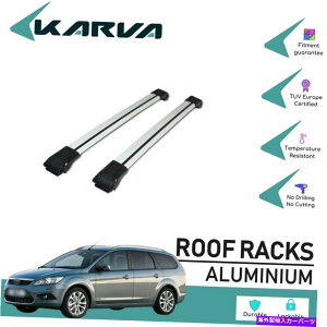 ���[�t�L�����A ���[�t���b�N�N���X�o�[�N���X�V���o�[2 PCS.�t�H�[�h�t�H�[�J�XMK2�G�X�e�[�g2008-2011 Roof Rack Cross Bars Cross Silver 2 Pcs.for Ford Focus Mk2 Estate 2008-2011