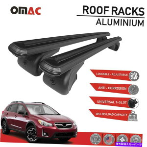 [tLA [tbNNXo[LA[Alu SET SUBARU XV CrossTrek 2013-2017 Roof Rack Cross Bars Carrier Rails Alu Set For Subaru XV Crosstrek 2013-2017