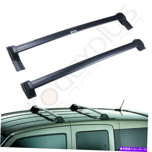 ���[�t�L�����A 2003�N����2005�N��2PCS���[�t���b�N�z���_�G�������g�{���g�I������z�[���L�����A�u���b�N�g�b�v�J�[�� 2pcs Roof Rack For 2003-2005 Honda Element Bolt-On to Hole Carrier Black Top Car�y���s�A