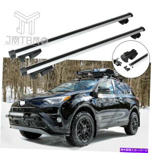 [tLA A~jEJ[[tbNNXo[וLA[tg^u4č̃bNt Aluminum Car Roof Rack Cross Bar Luggage Carrier Rails w/Lock For Toyota RAV4 US