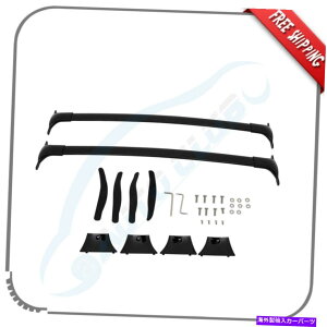 [tLA 2017-2020̓YA}_[tbNNXo[ubN[A~jEo[̎ו For 2017-2020 Nissan Armada Roof Rack Cross Bar Black Rails Aluminum Bar Baggage