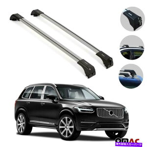 ルーフキャリア ルーフラッククロスバー荷物キャリアシルバーセットボルボXC90 2016-2022 Roof Rack Cross Bars Luggage Carrier Silver Set For Volvo XC90 2016-2022