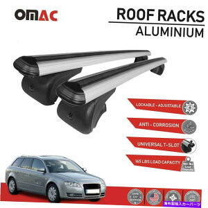 [tLA [tbNNXo[וLAAEfBA4Aog2006-2009̂߂̃Vo[ Roof Rack Cross Bars Luggage Carrier Silver for Audi A4 Avant 2006-2009