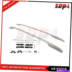 [tLA 14-19Y[OVo[gbv[tbNTCh[LAA~jEo[ɓKĂ܂ Fit For 14-19 Nissan Rogue Silver Top Roof Rack Side Rails Carrier Aluminum Bar