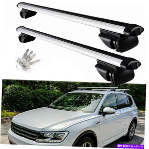 [tLA [tbNNXo[וLAVo[ZbgVWtHNX[QeBOA2009-22 Roof Rack Cross Bars Luggage Carrier Silver Set For VW Volkswagen Tiguan 2009-22