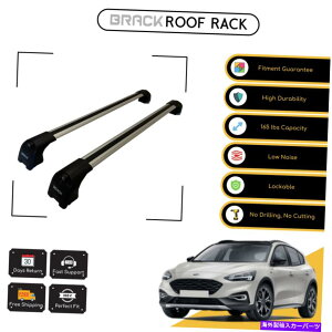 [tLA ubN[tbNווLANXo[tH[htH[JXANeBu2019-AbvVo[ BRACK Roof Rack Luggage Carrier Cross Bars For Ford Focus Active 2019-Up Silver