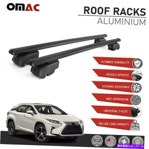 [tLA [tbNNXo[LA[[to[ubNNTXRX450H 2016-2022 Roof Rack Cross Bars Carrier Rails Roof Bar Black For Lexus RX450H 2016-2022