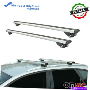 [tLA [tbNNXo[וLAVo[ZbgtHNX[QeBOA2016-2022 Roof Rack Cross Bars Luggage Carrier Silver Set for Volkswagen Tiguan 2016-2022