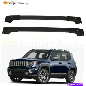 [tLA W[vlQ[h̃[tbNNXo[1.3L 1.4L 2.4L 2015-2020A~jEubN Roof Rack Cross Bar For Jeep Renegade 1.3L 1.4L 2.4L 2015-2020 Aluminum Black