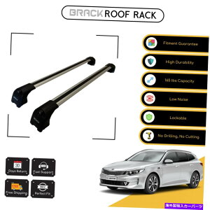 [tLA Kia Optima SW 2016̃ubN[tbNוLANXo[ - Vo[Abv BRACK Roof Rack Luggage Carrier Cross Bars For Kia Optima Sw 2016 - Up Silver