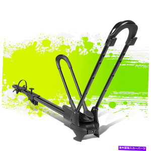 [tLA wr[f[eB[ACAJ[]ԉgbvt[zC[I}EgoCNbNw/L[bN Heavy Duty Iron Car Bicycle Roof Top Frame Wheel-On Mount Bike Rack w/Key & Lock
