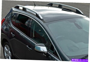[tLA vW[3008i2008-16jɍ悤ɐݒ肳ꂽA~jE[tbN[TCho[ Aluminium Roof Rack Rails Side Bars Set To Fit Peugeot 3008 (2008-16)