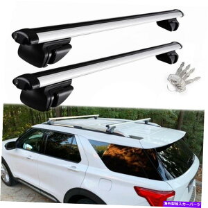 [tLA tH[hGNXv[[X|[cTRAC 2001-20p̃[tbNNXo[וLAN Roof Rack Cross Bars Luggage Carrier Chrome For Ford Explorer Sport Trac 2001-20