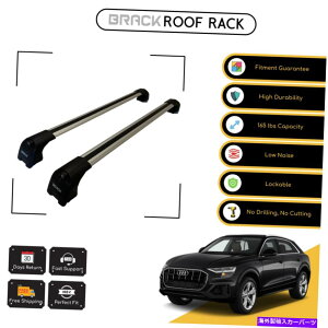 [tLA AEfBQ8 2018̃ubN[tbNוLANXo[ - Vo[Abv BRACK Roof Rack Luggage Carrier Cross Bars For Audi Q8 2018 - Up Silver