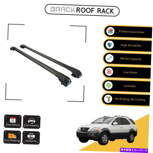[tLA Kia Sorento 2002-2009 Black for Kia SorentõubN[tbNוLANXo[ BRACK Roof Rack Luggage Carrier Cross Bars For Kia Sorento 2002 - 2009 Black