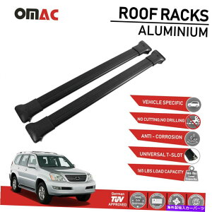 [tLA [tbNNXo[וLAubNtBbgNTXGX 470 2003-2009 Roof Rack Cross Bars Luggage Carrier Black Fits Lexus GX 470 2003-2009