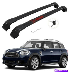 [tLA ~jJg[}̂߂2pubN2011-2022[tbN[NXo[וLA 2P black for Mini Countryman 2011-2022 Roof Rack Rail Cross bar luggage carrier