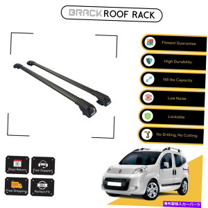 [tLA Fiat Fiorino 2008Up BlackpubN[tbNווLANXo[ BRACK Roof Rack Luggage Carrier Cross Bars For Fiat Fiorino 2008  Up Black