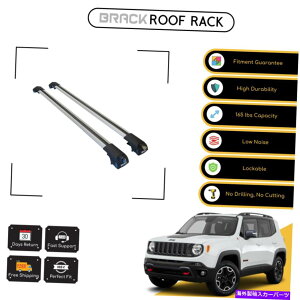 [tLA Jeep Renegade 2014-2022 Silver for Jeep RenegadẽubN[tbNוLANXo[ BRACK Roof Rack Luggage Carrier Cross Bars For Jeep Renegade 2014 - 2022 Silver