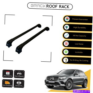[tLA ZfX̂߂̃ubN[tbNוLANXo[-BenzGLC 2015 -Up Black BRACK Roof Rack Luggage Carrier Cross Bars For Mercedes - Benz GLC 2015-Up Black
