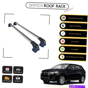 [tLA OHAEg_[X|[ĉ߂̃ubN[tbNNXo[2010-2019Vo[ Brack Roof Rack Cross Bars For Mitsubishi Outlander Sport 2010 - 2019 Silver