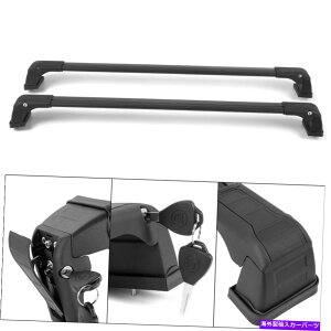 [tLA Kia Soul 2014-2019[tbNNXo[וLAubN2 PCSA~jE For Kia Soul 2014-2019 Roof Rack Cross Bar Luggage Carrier Black 2 Pcs Aluminium