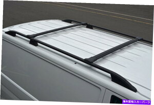 [tLA tH[hgWbgJX^12+ɍ[tTCho[p̃ubNANXo[[Zbg Black Alu Cross Bar Rail Set For Roof Side Bars To Fit Ford Transit Custom 12+