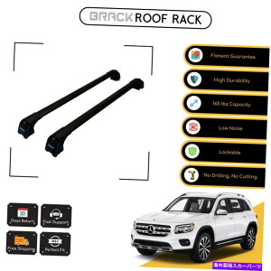 [tLA ZfX̂߂̃ubN[tbNוLANXo[-BenzGLB 2019 -Up Black BRACK Roof Rack Luggage Carrier Cross Bars For Mercedes - Benz GLB 2019-Up Black