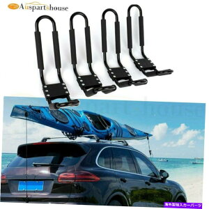 [tLA 4pbNJbNJo[bNJk[T[t{[hJ[[tgbvNXo[}Egz_[ 4 Pack Kayak J-Bar Rack Canoe Surfboard Car Roof Top Cross Bar Mount Holder