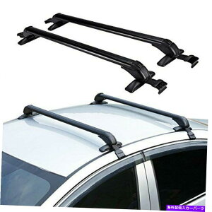 [tLA yAJ[[to[A`h~I[g^uPbggbvbNווLA Pair Car Roof Bars Anti Theft Auto Metal Brackets Top Rack Luggage Cargo Carrier