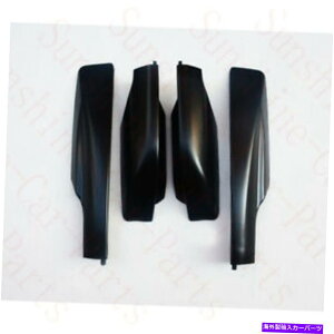 [tLA 4PCSJ[ubNAuX[tbN[GhJo[t[g^RAV4 2009-2012̃g 4Pcs Car Black ABS Roof Rack Rail End Cover Frame Trim For Toyota RAV4 2009-2012