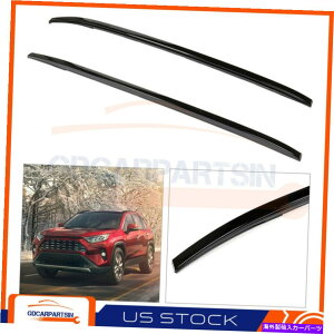 [tLA g^RAV4 2019 2020[tbN[tTCh[וLAubN[p For Toyota RAV4 2019 2020 Roof Rack Roof Side Rails Luggage Carrier Black Rails