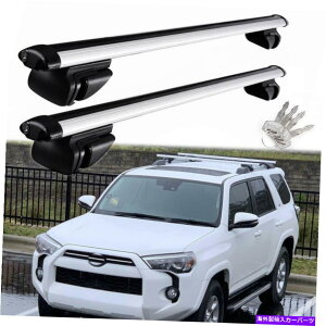 [tLA gg4Runner 2001-2022̃[tbNNXo[וLAA~jEVo[ Roof Rack Cross Bar Luggage Carrier Aluminum Silver For Totoya 4Runner 2001-2022