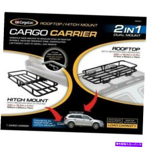 [tLA cargoloc 2-in-1 48 "x 19.5"qb`}Egƃ[tgbvݕLA32534 CargoLoc 2-in-1 48" x 19.5" Hitch Mount and Roof Top Cargo Carrier 32534