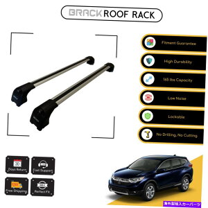 [tLA Honda CR -V 2018̃ubN[tbNוLANXo[ - Vo[Abv BRACK Roof Rack Luggage Carrier Cross Bars For Honda CR-V 2018 - Up Silver