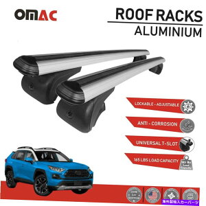 [tLA g^RAV4Ahx`[2019-2022̃[tbNNXo[LAo[Vo[ Roof Rack Cross Bars Carrier Bar Silver For Toyota RAV4 Adventure 2019-2022