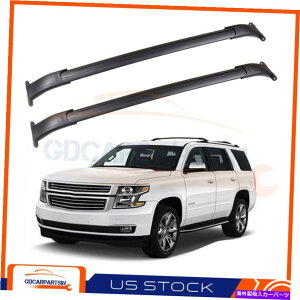 [tLA 2015-2020^zxO[RXLGXJh[tbNNXo[ubN[US US Fits 2015-2020 Tahoe Suburban Yukon XL Escalad Roof Rack Cross Bar Black Rail US