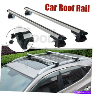 ���[�t�L�����A 48 ���j�o�[�T���J�[�g�b�v���[�t���b�N�N���X�o�[�ו��ו��L�����A���[���A���~�j�E�� 48 Universal Car Top Roof Rack Cross Bar Luggage Cargo Carrier Rails Aluminum�y���s�A���i�z